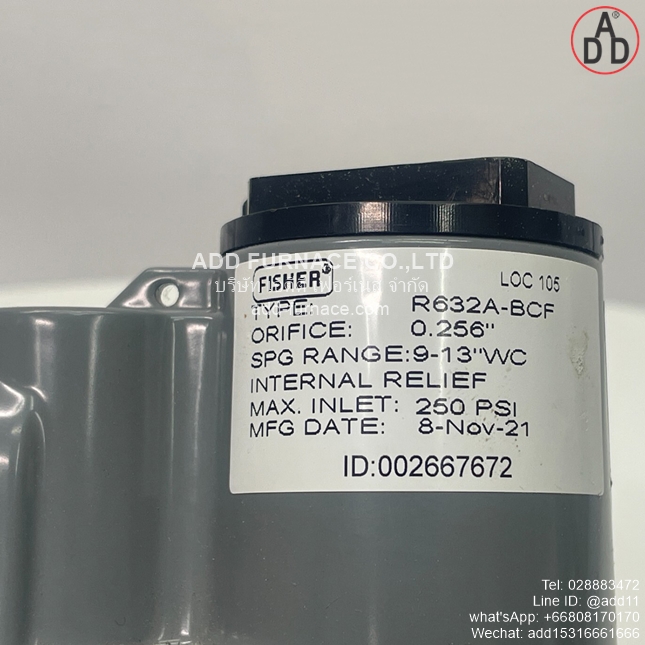 Fisher Loc105 Type: R632A-BCF (10)